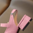 thumbnail image 5 of Miluxas Girls Dress Shoes Flower Girl Ballet Flats for Little Big Kids Todder Wedding Party Peals Shoes Pink 10 M(27), 5 of 7
