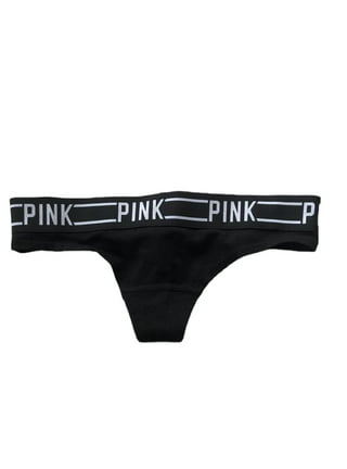 NWT VICTORIA'S SECRET PINK M PURPLE SPIDER HALLOWEEN RIBBED KNIT THONG  PANTIES
