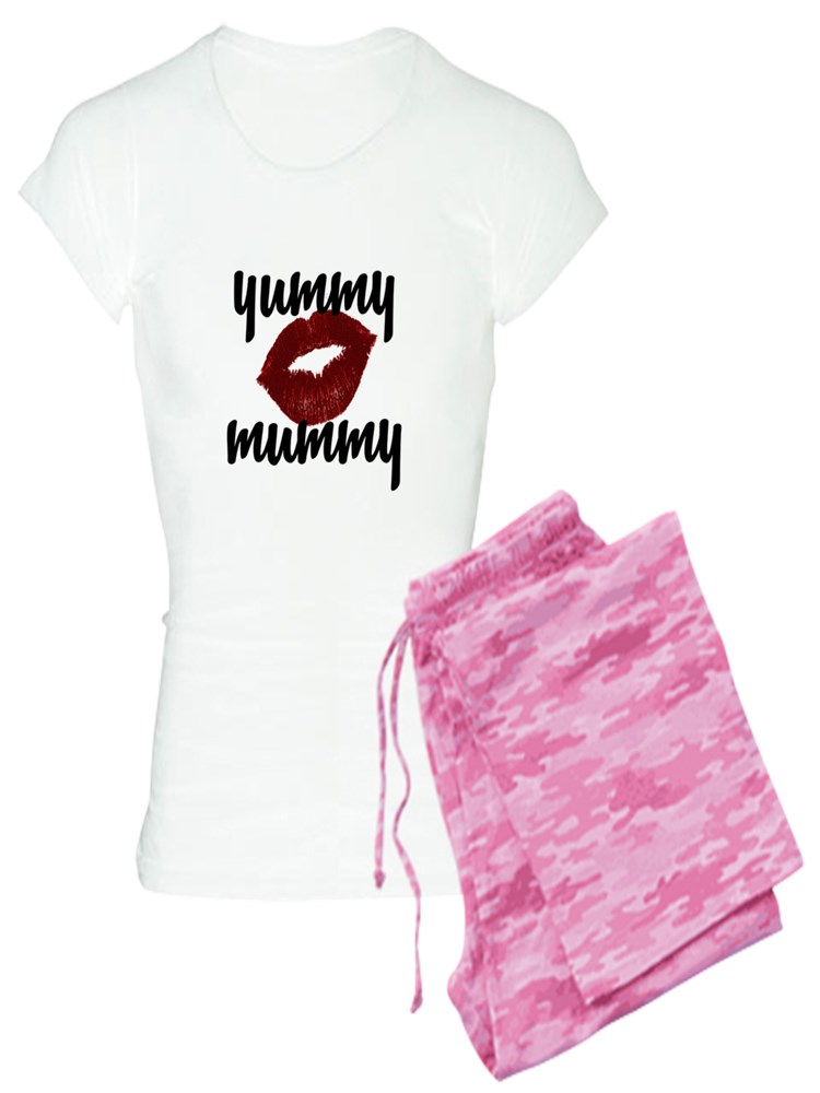 CafePress - Yummy Mummy Pajamas - Women's Light Pajamas - Walmart.com