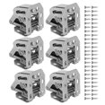 thumbnail image 2 of Wardrobe Hinge,6 Set Cabinet Hinges Buffer Damping Hinge Hinges Exceptional Value, 2 of 8
