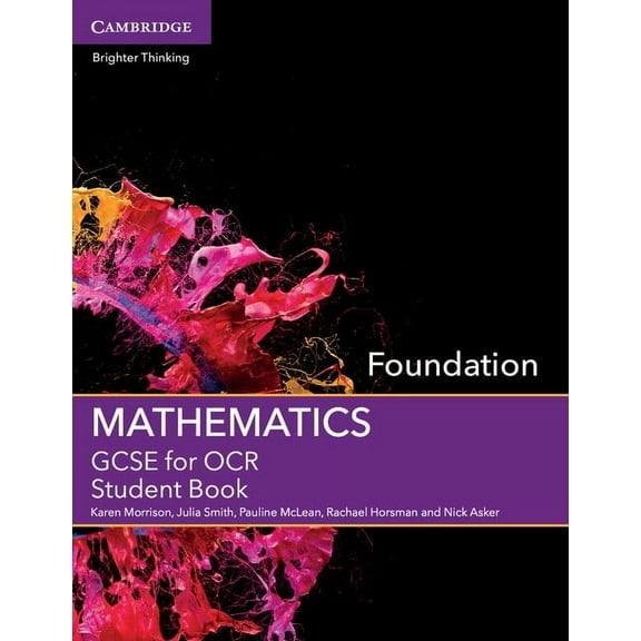 Gcse Mathematics OCR GCSE Mathematics for OCR Foundation Student Book, (Paperback)