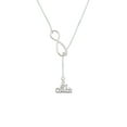 thumbnail image 2 of Delight Jewelry Silvertone #1 Coach Silver tone Elegant Infinity Lariat Necklace, 2 of 4