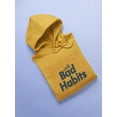 thumbnail image 3 of Good Heart Bad Habits Hoodie Women - Women Hoodie, Large, 3 of 4