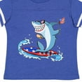 thumbnail image 4 of Inktastic Fourth of July Shark Surfing Boys or Girls Toddler T-Shirt, 4 of 5