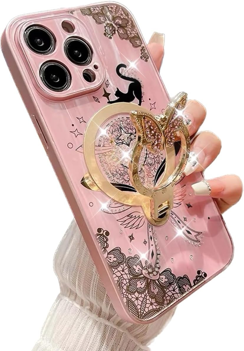 Apple iPhone 11 Pro Max 6.5inch Case Glitter Cute Ring Kickstand