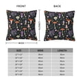 thumbnail image 2 of Pofeuu Mushrooms Print Double-sided plush pillowcase Square Throw Pillow Covers Pillows Cover for Living Room Bedroom Sofa Couch Cushion Cover（No pillow core）-26"x26", 2 of 7