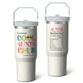 thumbnail image 2 of 1pc Aunt 30oz Tumbler with Straw & Handle - Insulated Stainless Steel Cup | Holiday Gift for Man Women (Christmas, Valentine's, Birthday), 2 of 7