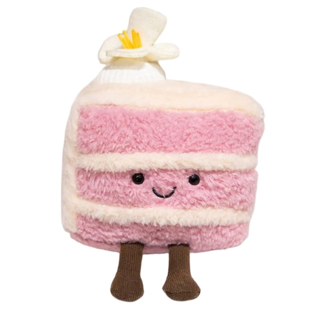 Jellycat Stuffed Animals, Jellycat Cake, Jellycat Amuseables, 8 Inch Cute Jellycats Plush Toys Bedtime Friend Christmas Gifts for Girls Boys Kids Children