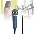 thumbnail image 1 of Microphone,, Karaoke Microphone 3.5mm Microphone, Handheld  for Recording for Singing Blue, 1 of 7
