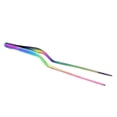 thumbnail image 1 of O'Creme 8 Inch Multicolored Stainless Steel Precision Kitchen Culinary Offset Tweezer Tongs, 1 of 6