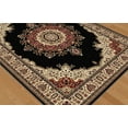 thumbnail image 2 of Tayse Sensation Area Rug 4703 Black Medallion Border 7' 10" x 10' 3" Rectangle, 2 of 3