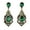 Green, variant on Ayyufe Women Earrings Teardrop Shape Big Drop Dangle Zinc Alloy Rhinestone Earrings for Party
