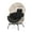 Black, variant on Gymax Wicker Stationary Egg Chair Lounge Basket Sofa Chair w/ Heavy-Duty Metal Frame White
