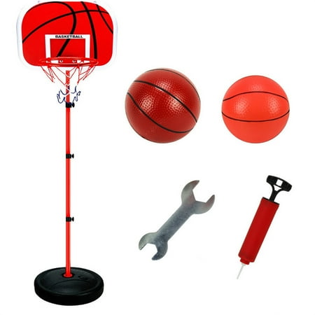 Oioii Basketball Stands 63-150CM Height Adjustable Kids Hoop Toy Set Solid Stable Base Smooth Shooting for Training Practice & Outdoor Play & Sports Exercise Multicolor