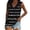 Black, variant on Aihuaihua Women's Casual V-Neck Stripe Print Sleeveless Pullover Vest Loose Fit Tank Top Shirt