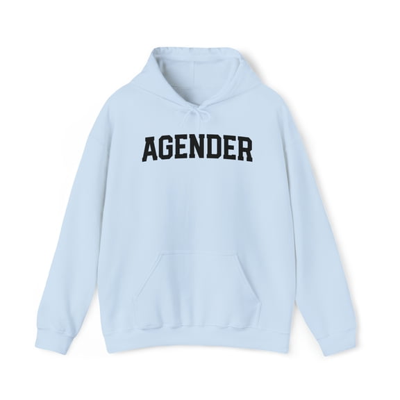 Agender Pride 70s Retro Hoodie, Gifts, Hooded Sweatshirt