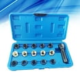 thumbnail image 3 of unbranded 16pcs 14mm Spark Plug Kit Reamer Tap Thread Repair M14x1.25 Cylinder Head Helicoil, 3 of 8