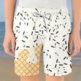 thumbnail image 2 of JAJAHO Boys Running Shorts Casual Summer Sweat Shorts Loose Fit Ice Cream Printed Drawstring Basketball Joggers For Kids 2-9Y Stylish Bottoms, 2 of 4