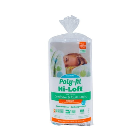 UPC: 0035352112811 | Poly-Fil® Hi-Loft® 100% Polyester Batting By Fairfield™  72  X 90