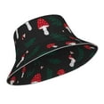 thumbnail image 2 of Kdxio Reflective Bucket Hat - Amanita Mushroom Print Bucket Hat for Men,Women, 2 of 9