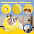 thumbnail image 3 of Visland Cat Recovery Collar - Cute Sunflower Neck Cat Cones After Surgery, Adjustable Cat E Collar, Surgery Recovery Elizabethan Collars for Kitten and Cats, 3 of 7