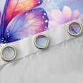 thumbnail image 4 of Manfei Girly Pirple Butterfly Curtains Pack of 2 (42x84 Each) for Girls, Chic Watercolor Groovy Curtains Blackout, Cute Cartoon Animal Bedroom Curtains, Window Curtains Decor, 4 of 6