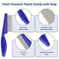 thumbnail image 2 of 6-Pack Deluxe Flea Comb Set - Flea Combs for Efficient Pet Grooming - Suitable for Small, Medium, and Large Dogs and Cats, Eye Comb for Removing Ticks and Fleas, Blue, 2 of 5