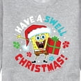 thumbnail image 3 of SpongeBob SquarePants - Have A Swell Christmas - Men's Crew Neck Fleece Pullover, 3 of 6
