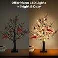 thumbnail image 5 of Vintage LED Glowing Tree with Cardinals, Twinkle Lighted Tree with Lighted Branches & Cardinals for Tabletop Centerpiece Decorations, Holiday Party Decor(Battery version,Battery Not Included), 5 of 5