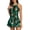 Green, variant on WREESH Womens One Piece Swimsuits Swimdress Fashion Leaf Flower Print Sleeveless Frenulum Bikini Skirt Swimsuit Bathing Suits Green