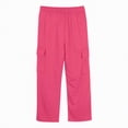 thumbnail image 5 of TOWED22 Girls' Sweatpants Straight Wide Leg Kids Drawstring Casual Joggers Teen Loose Athletic Pants with Pockets(Watermelon Red,6-7 Y), 5 of 7