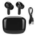 thumbnail image 1 of Auriculares traductores de idiomas multifunción 84 idiomas dispositivo traductor de idiomas Bluetooth para viajes de compras negro negro, 1 of 8