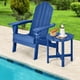 thumbnail image 3 of ZYPPPA Round Outdoor Side Table, 18 Inch Weather Resistant HDPE Adirondack Table, Outdoor Indoor Chairside End Tables, Patio Side Table for Lawn Garden Balcony Backyard, Easy Assembly (2, Navy), 3 of 18