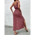 thumbnail image 2 of Women's Bohemian Wrap Boho Maxi Dress - Sleeveless V-Neck with Cut-Out and High Slit by Estella's, 2 of 6