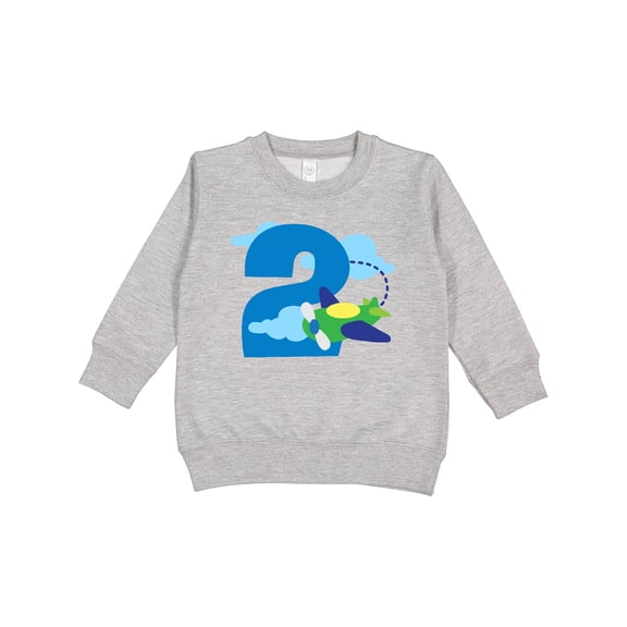 Inktastic 2nd Birthday Airplane Pilot Toddler Sweatshirt