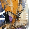 thumbnail image 3 of Designart "composition Impressions V" Abstract Collages Oversized Wall Clock, 3 of 5