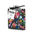 thumbnail image 4 of Blush Floral Embroidered Pocket Flask for Whiskey, Vodka, Women Gifts, 6oz, 4 of 4