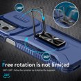 thumbnail image 5 of Cowithday for Motorola Moto G Stylus 5G (2023) Case with Slide Camera Cover, [Full Camera Protection] [Magnetic Rotated Kickstand] Military Grade Shockproof Heavy Duty Case Cover, Blue, 5 of 8