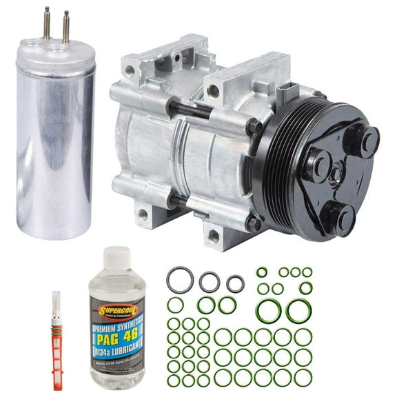 For Ford Windstar 1999 2000 AC Compressor w/ A/C Repair Kit - BuyAutoParts