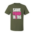 thumbnail image 2 of Save Your Awareness Men's Graphic T-Shirt, Military Green, Small, 2 of 3