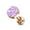 Rose Gold/Light Purple, variant on MoBody 16G Synthetic Druzy Stone Tragus Earring Surgical Steel Cartilage Barbell Helix Piercing Stud (1.2mm) (Rose Gold/Pink)