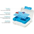 thumbnail image 3 of Flexnlock Kids Platinum Silicone Food Tray Lunch Box Set With Accessories - Leak Proof, Clean Lid Design, Microwavable, Dishwasher Safe, Freezer Safe, and BPA-Free/ Toy World (Blue), 3 of 9