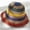 Khaki, variant on Rainbow Color Womens Straw Hats Straw Hat Panamas UV Protection Sun Visor Beach Hats Women Visors Foldable Female Summer Sun Hat