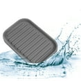 thumbnail image 5 of Soap Dish Soap Cleaning Storage Keep Soap Dry for Home Bathroom Kitchen Silicone Dark Gray 13.5x9cm, 5 of 6