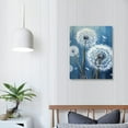 thumbnail image 3 of JEUXUS Dandelion Wall Art,White Dandelion In the Blue Background  Canvas Print Wall Art for Living Room Bedroom Wall Painting Decoration Modern Abstract Artwork Ready to Hang, 3 of 4
