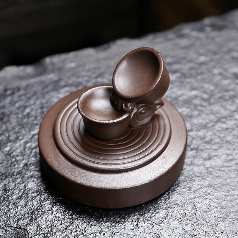 Windproof Cover Backflow Incense Burner Indoor Smoke Waterfall Incense Holder Creative Teapot Incense Burner Home Tea Room Aromatherapy Ornament