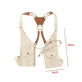 thumbnail image 3 of Kuntesetty Steampunk Shoulder Harness Bag Anti Wear for Short Trips Backpacking Fishing White, 3 of 9