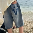 thumbnail image 5 of Tkrady Boys Jeans Shorts Summer Loose Five Quarter Pants with Pocket, Sizes 3-14 Years, 5 of 7