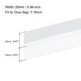 thumbnail image 3 of Uxcell Self Adhesive Weather Stripping Frameless Door Bottom Seal for Doors Clear 25mm x 3.28ft, 3 of 5