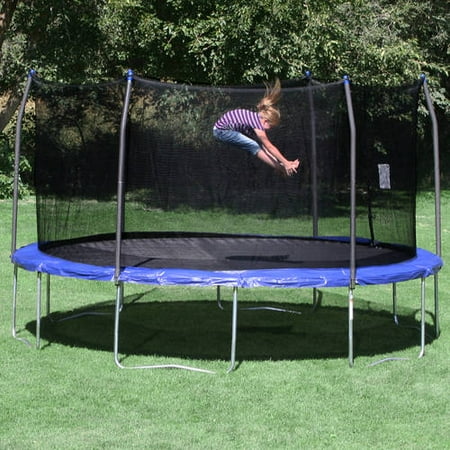 Skywalker Trampolines 15-Foot Trampoline, with Enclosure, Blue